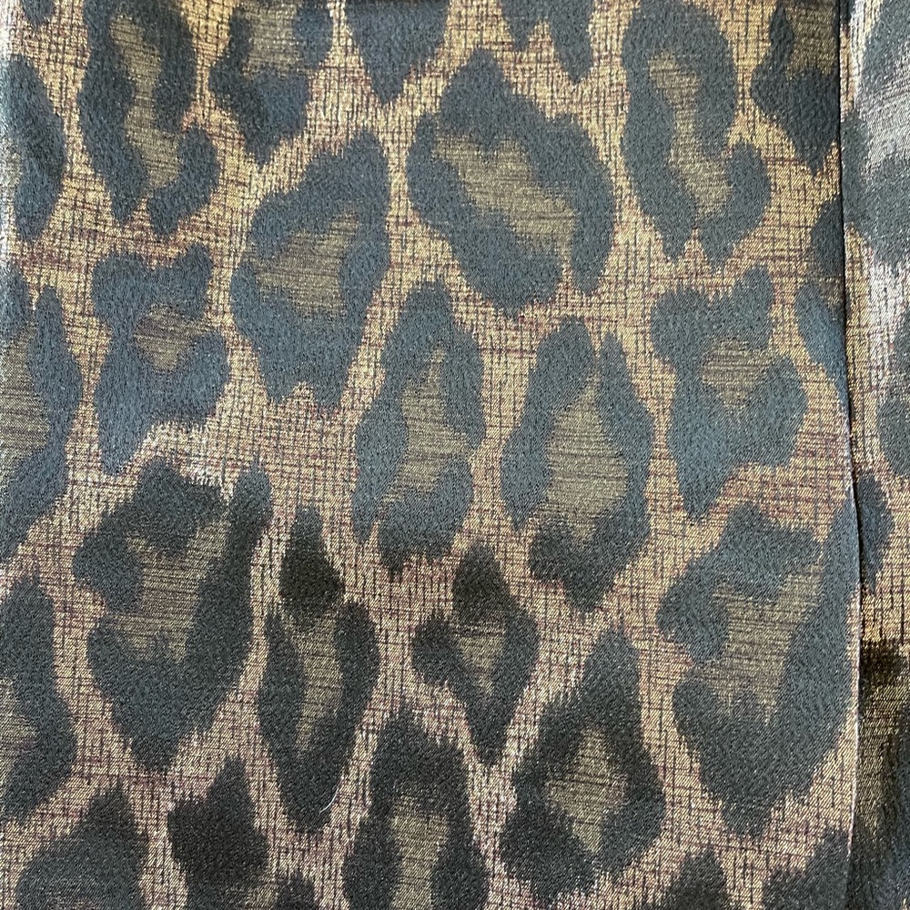 NWT Ann Taylor Bronze Metallic
Leopard Print Skirt Straight Day to
Night Size 4 - Picture 4 of 11